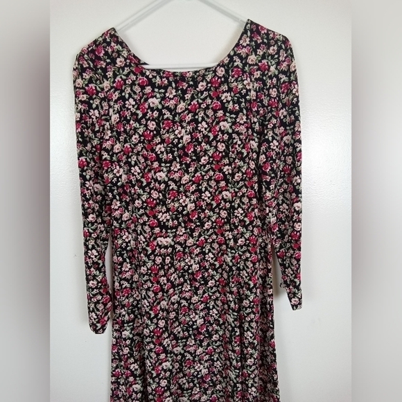 E.D. Michaels by Melanie Drucker | Vintage 1980’s Floral Cottage Maxi Dress- 3/4 - Picture 2 of 7